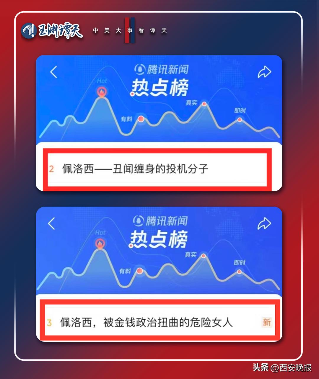 玉渊谭天佩洛西窜台,玉渊谭天评佩洛西