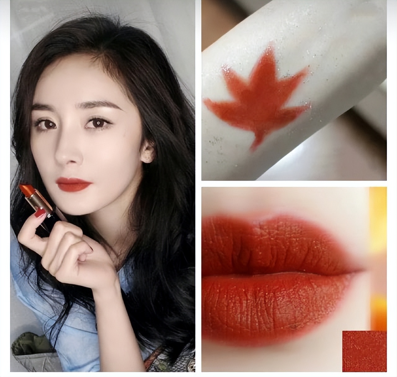 超级显白的口红黄皮女生,正红色口红不掉色不沾杯黄皮显白