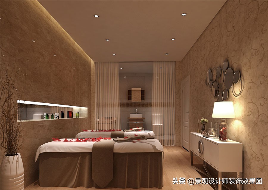 美容院设计效果视频,美容院装修风格案例图