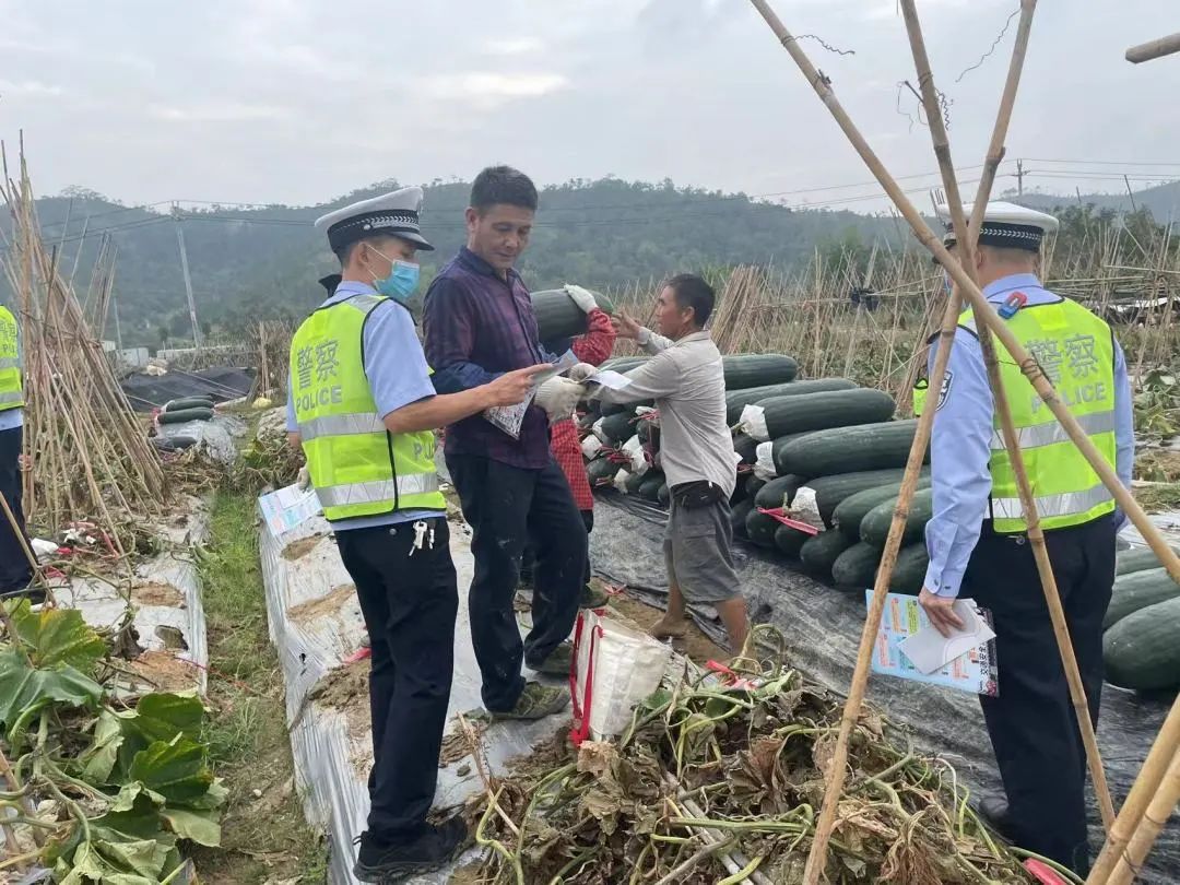 江源交警春季交通安全宣传进农村,农村道路交通安全宣传广播