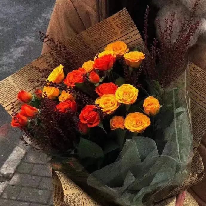 背景图ins风鲜花,ins复古黑色鲜花壁纸