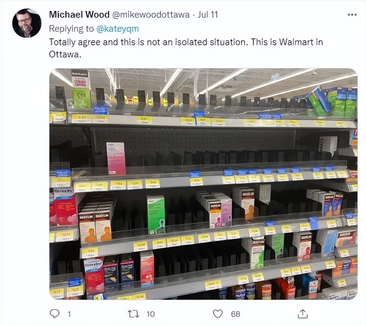 多伦多Shoppers药品被扫空！华人急坏：退烧药、止咳药买不到了