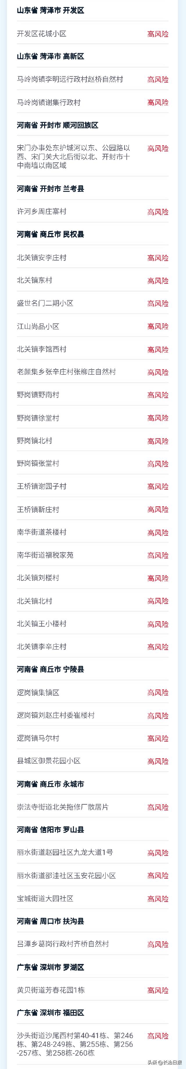 最新全国涉疫地区一览表在哪看,最新中风险地区疫情