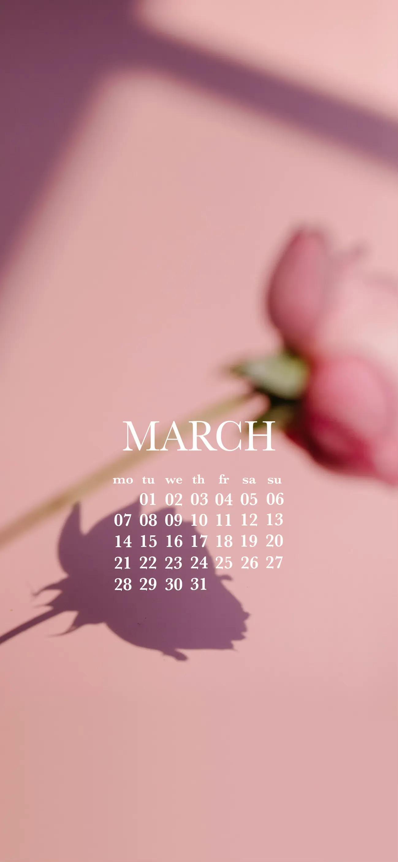 三月日历壁纸电脑,三月日历锁屏