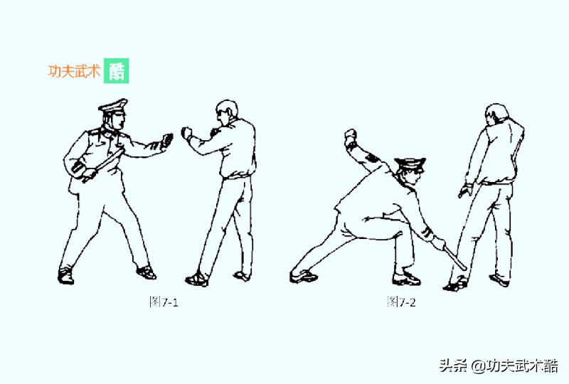 警棍盾牌搏击术讲解视频,警棍格斗式准备动作