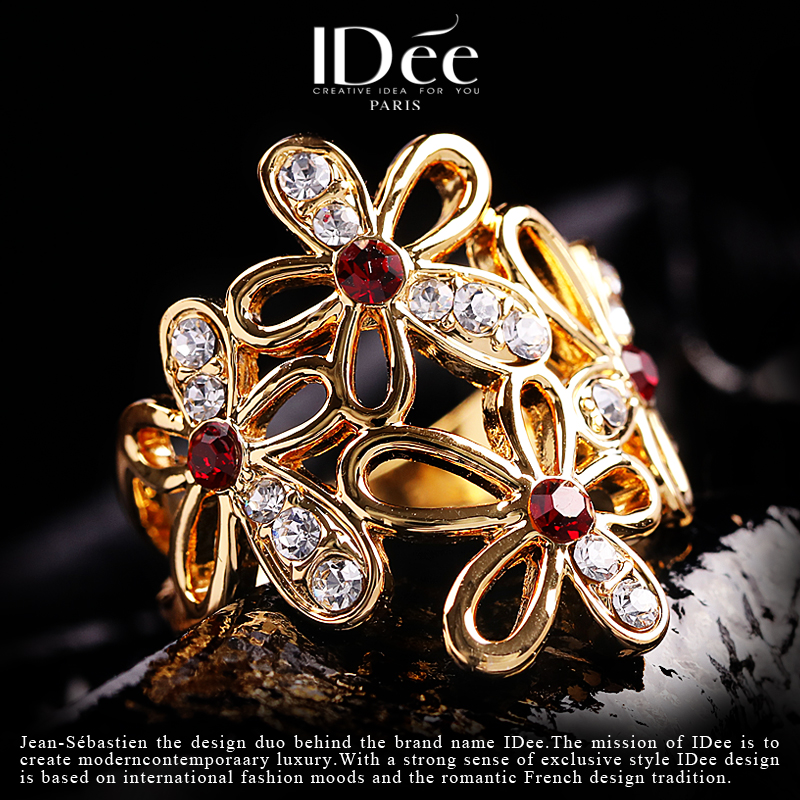 香奈儿法式复古蕾丝花朵戒指,法式复古蕾丝花朵戒指