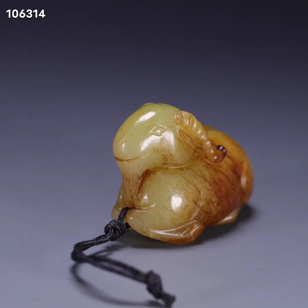 和田玉黄沁的密度2.8,和田玉大羊背小羊