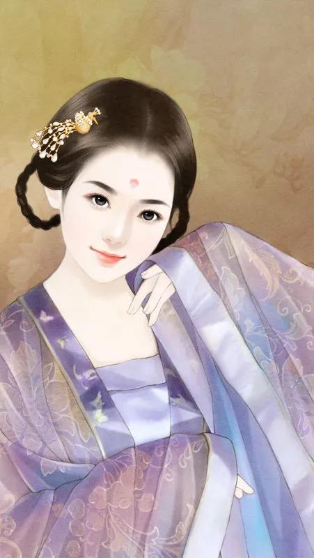 精美手绘手机壁纸古装演员,唐嫣古装高清壁纸