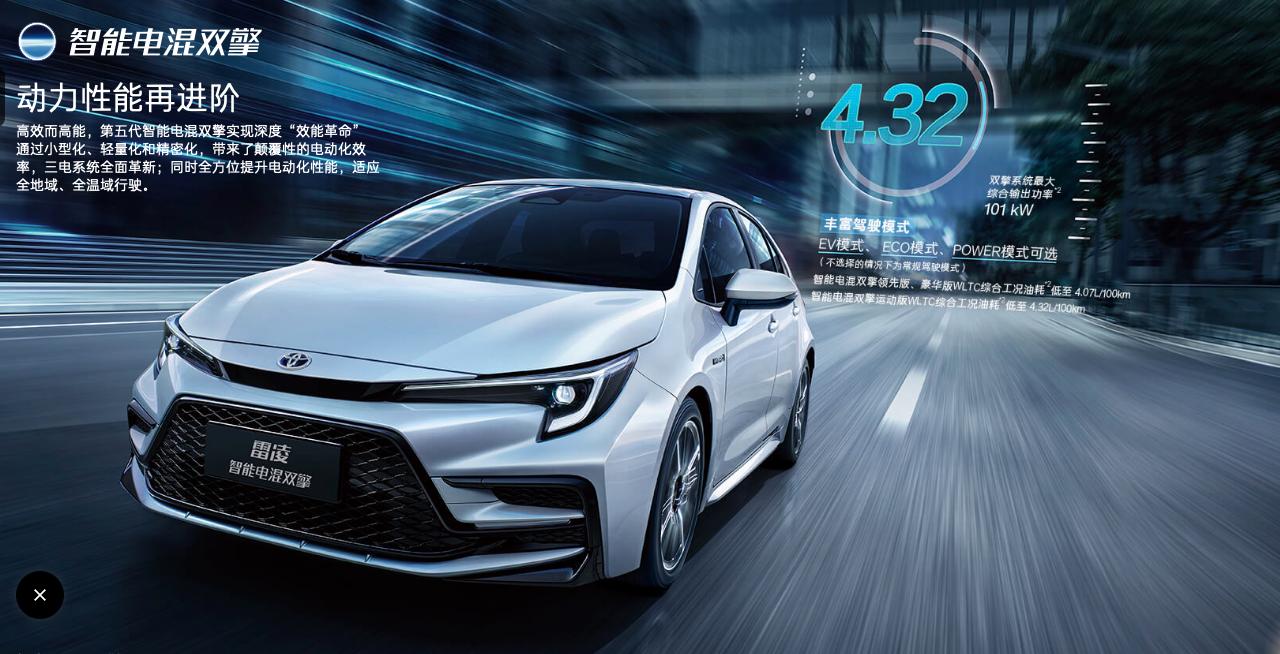 丰田智能电混双擎搭载哪些车型,丰田第四代智能电混双擎