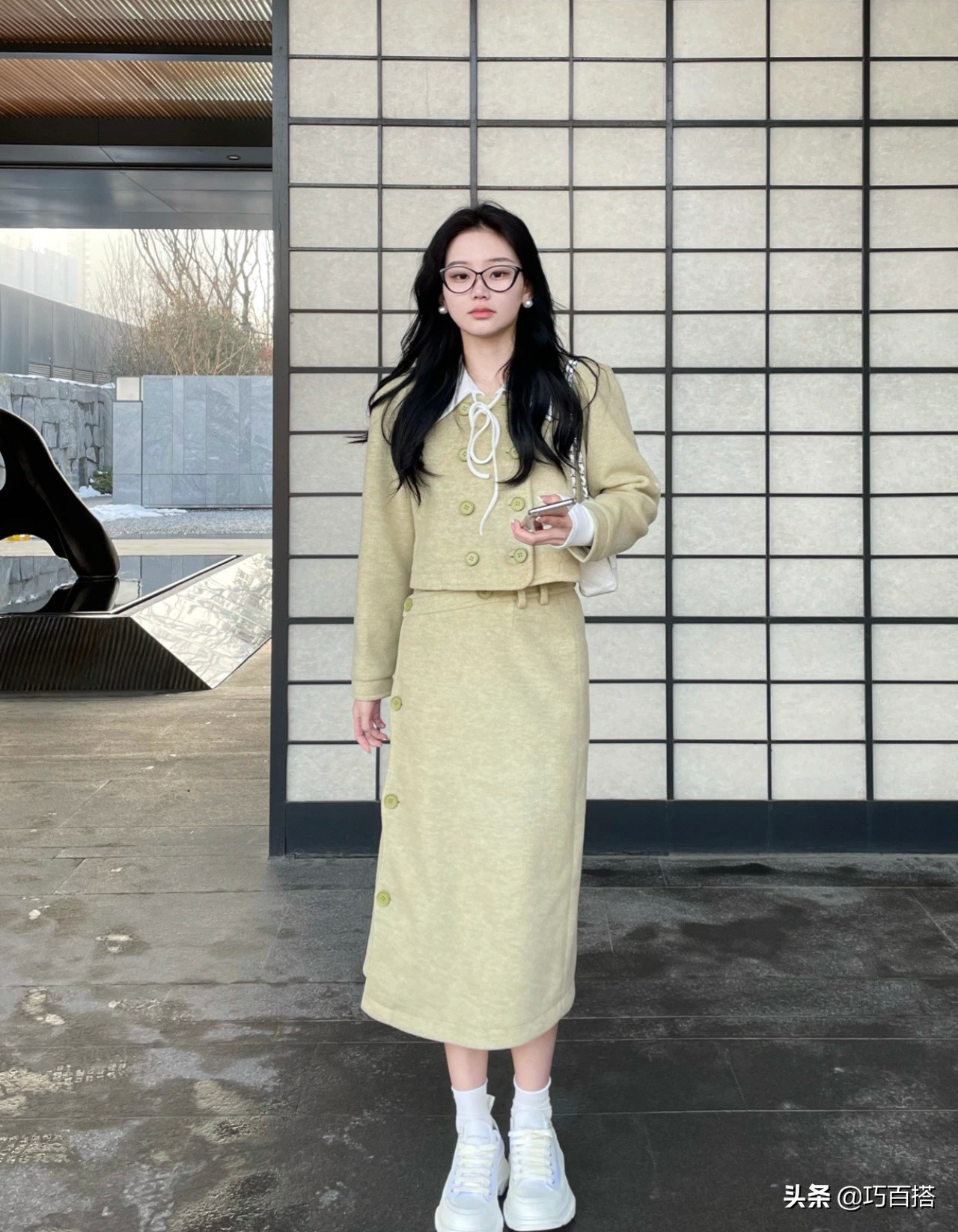 春天这样穿清新又有质感,有种很高级的绿色