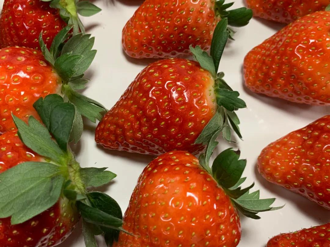 甜甜的草莓很好吃,好吃的草莓酸酸甜甜