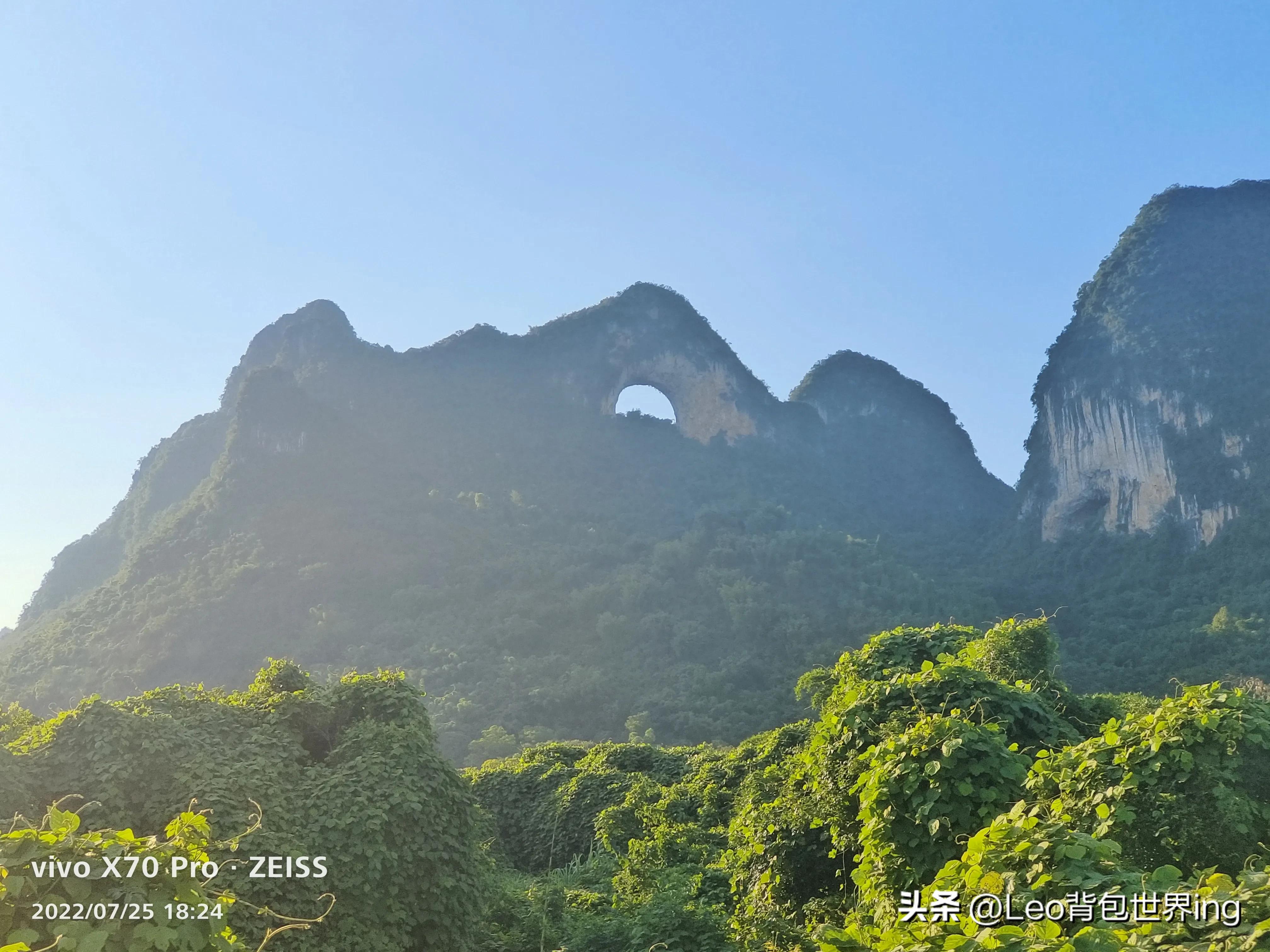 阳朔自驾观景点,阳朔日落观景点月亮山