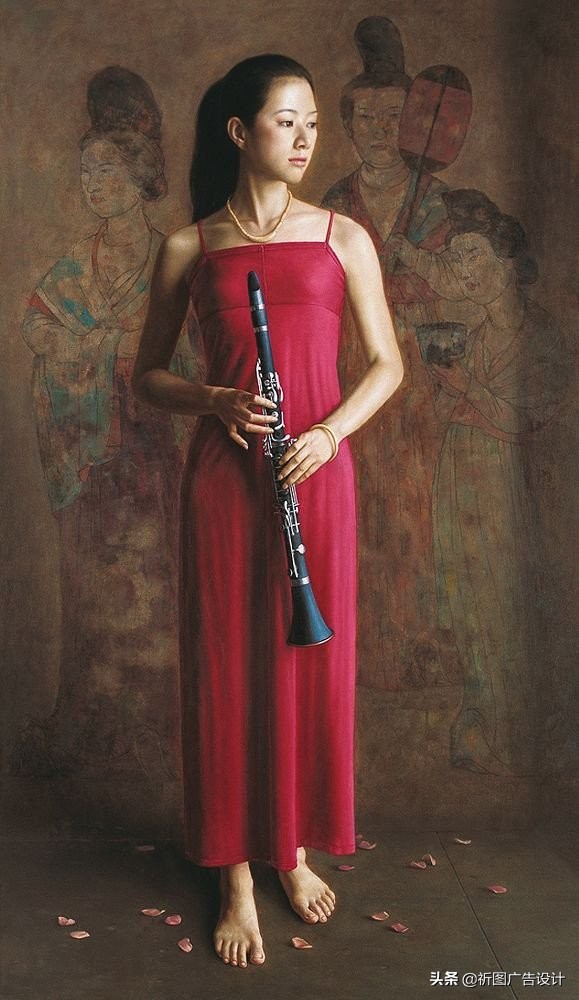 艺术家顾致农教授油画作品——古典美女人体油画欣赏