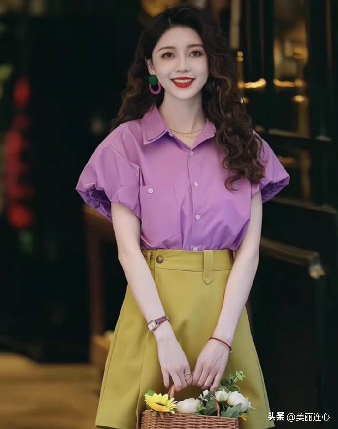 全球十大顶级配色深紫色搭配图片,紫色发色中年女人