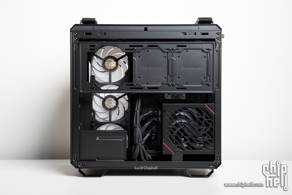 华硕tufgaminggt502弹药库白色,华硕gt502机箱黑橙搭配