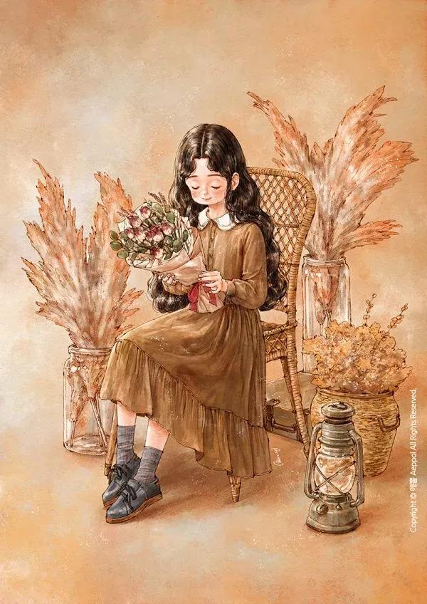 春日美景插画,春日节气插画