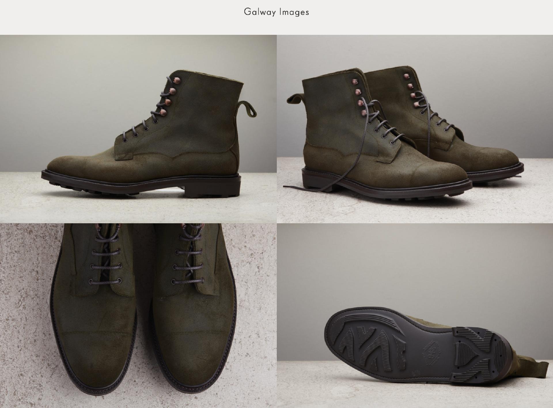 成功集邮EdwardGreen咔叽村靴：蜡翻毛Galway