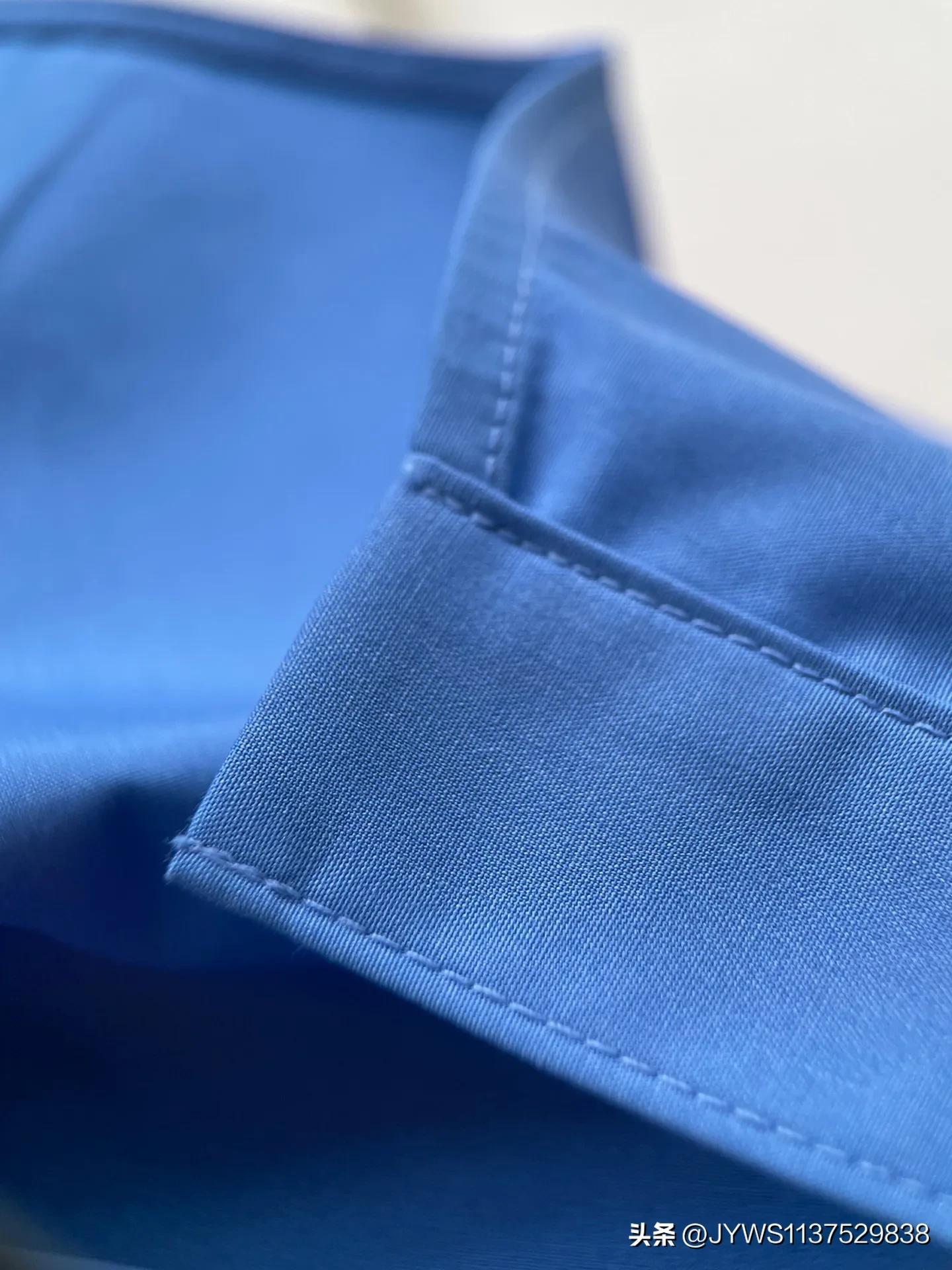 克莱茵蓝衬衫好看吗,大码克莱茵蓝色衬衫