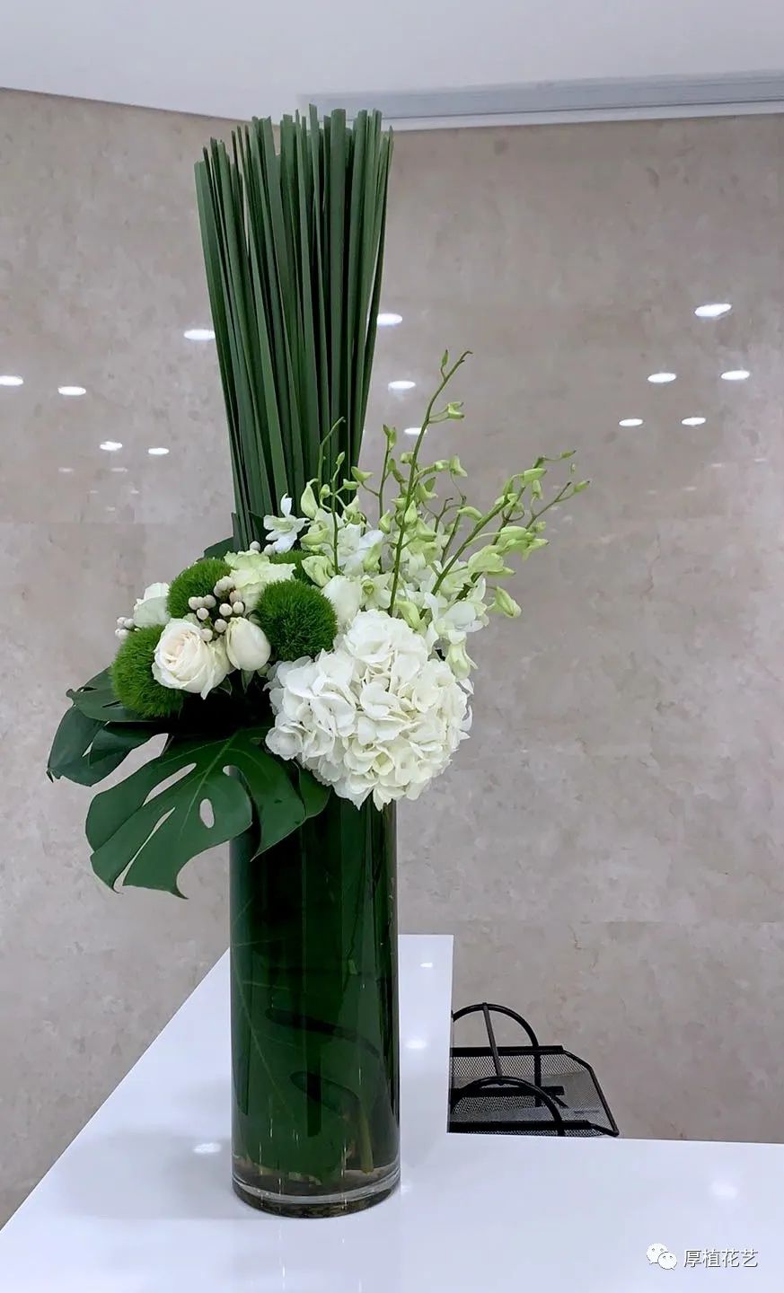 商务前台鲜花,前台花选择