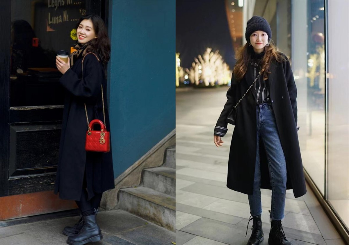 小个子穿大衣配什么裤子好看,配大衣的鞋子女冬季平底鞋