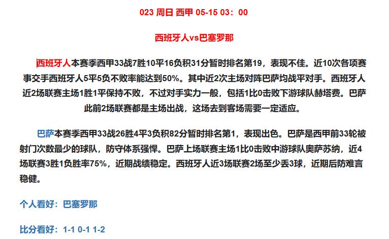 西甲西班牙人vs巴塞罗那,西甲预测西班牙人vs马德里竞技