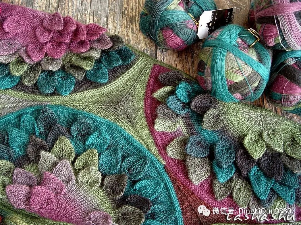 分享一款简单漂亮的针织花样,针织作品展示大全