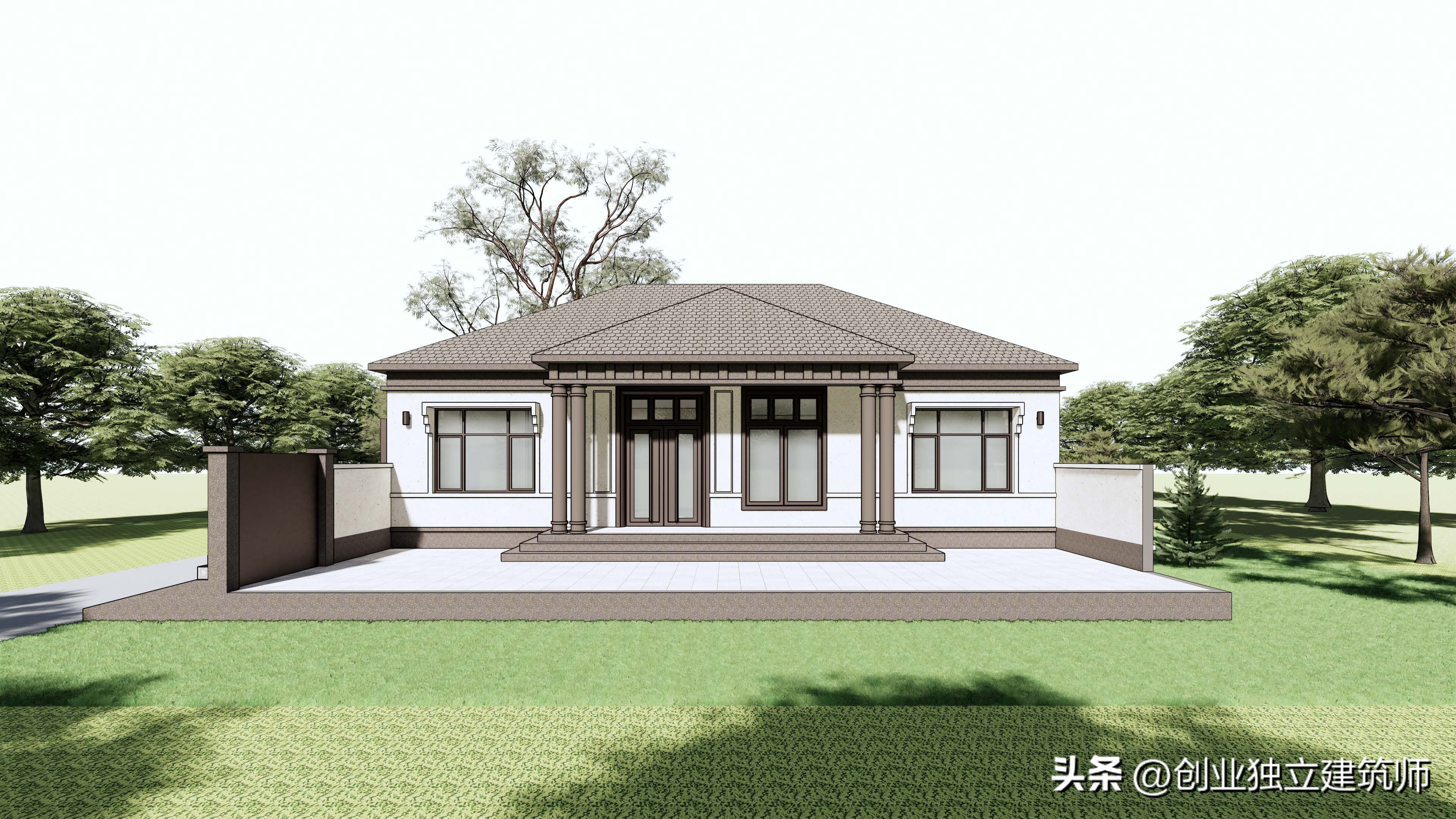 造墅工厂设计农村自建房,自建工作室设计