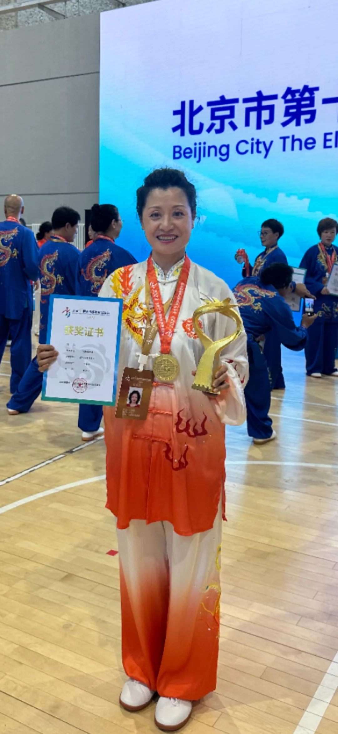 海太24拳太极队勇夺北京第十一届*运民**会太极八法五步项目冠军感悟