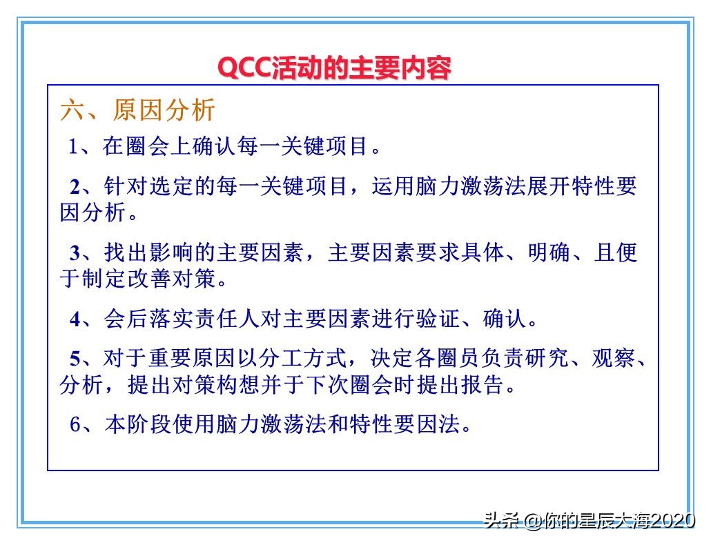 qcc品管圈品质管理方法,qcc品管圈步骤流程图