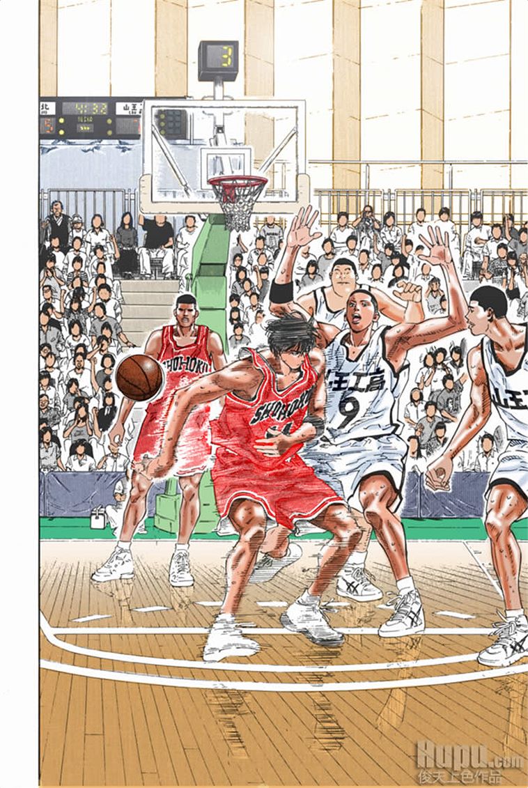 流川枫对战泽北漫画,流川vs泽北灌篮高手