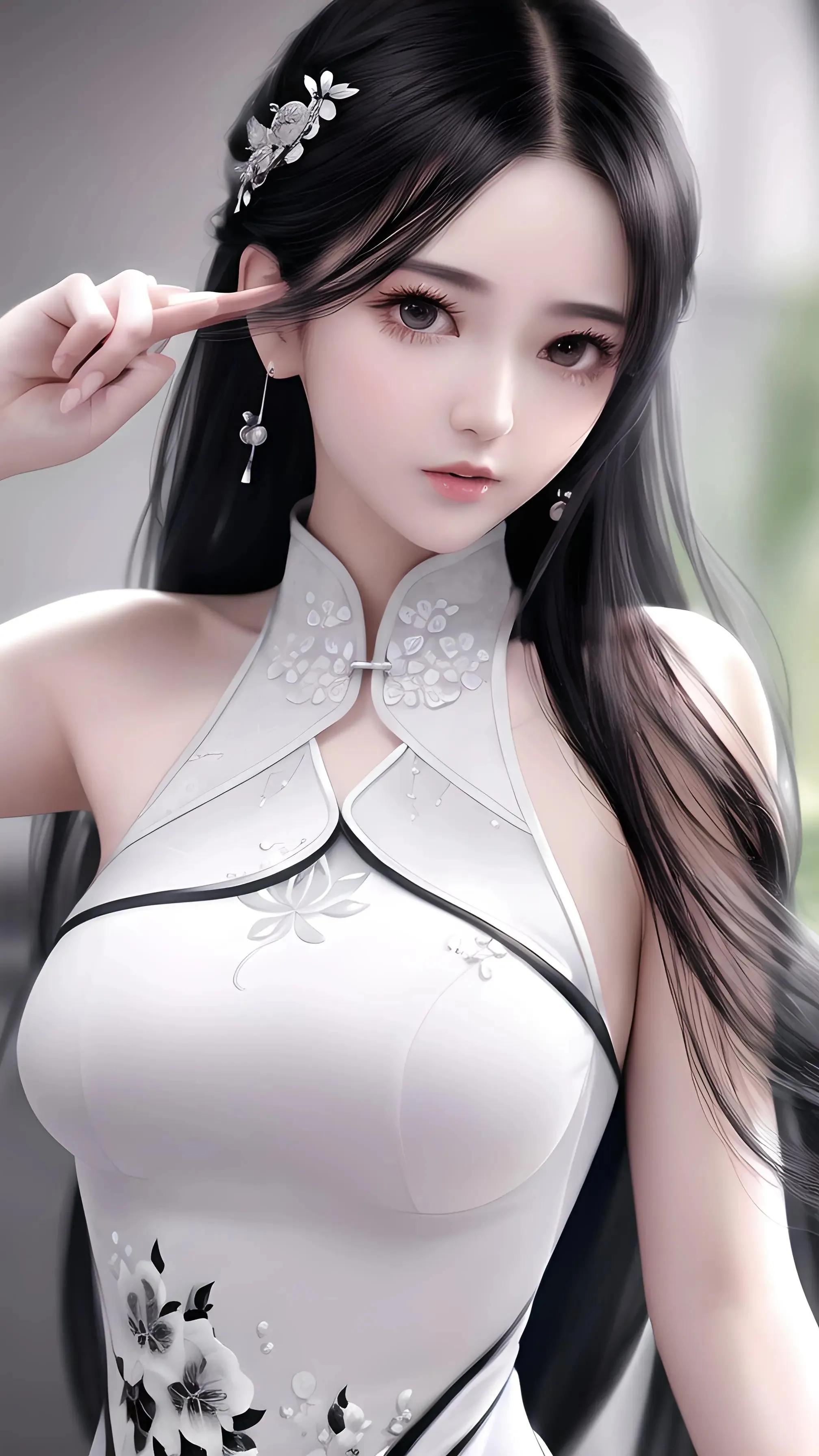 ChatGPT:AI国风美女壁纸