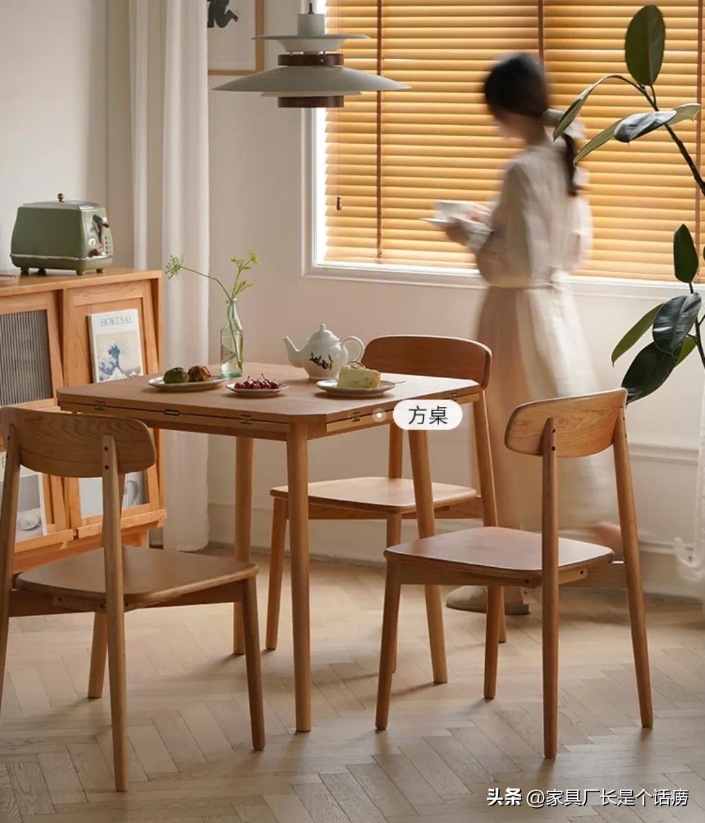 十六款新中式实木餐桌,家用实木圆餐桌轻奢风高级款