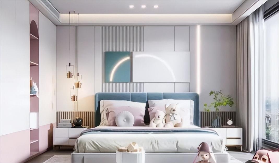 八个平方儿童房怎样装实用美观,儿童房实用省钱设计方案