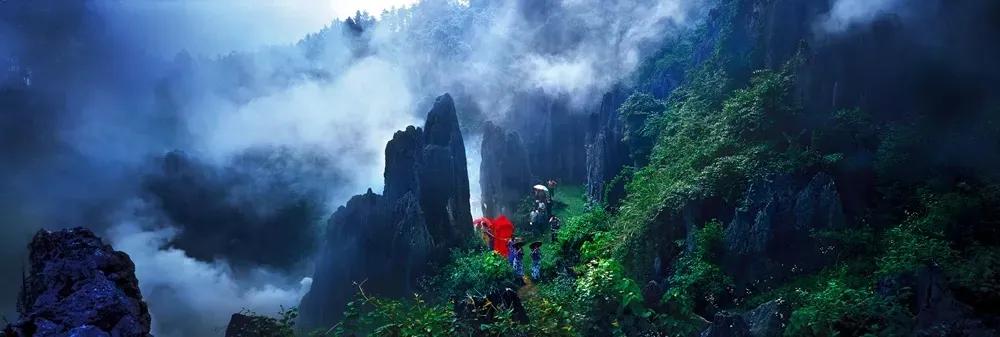 最美思南石林,思南石林风景区全景