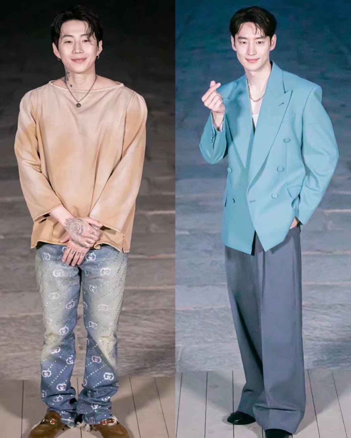 内娱女明星在韩国GUCCI大秀上太牛了！倪妮穿黑色超帅，刘雯更美