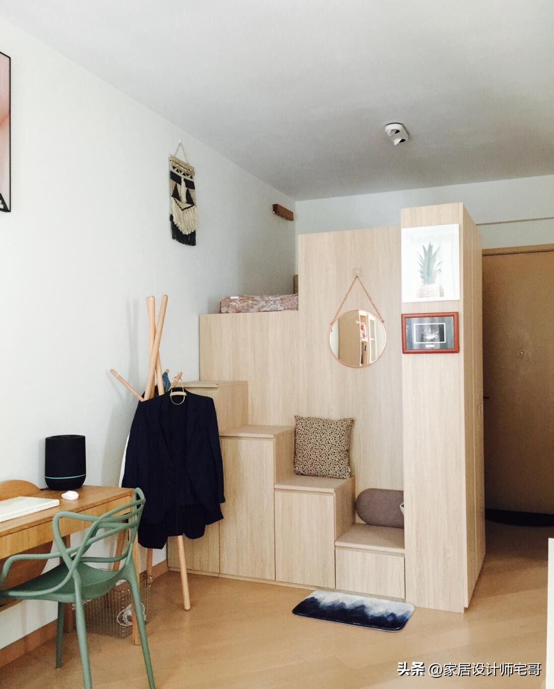 第一次见香港33㎡的房子，1室1厅还有衣帽间，空间利用值得借鉴！