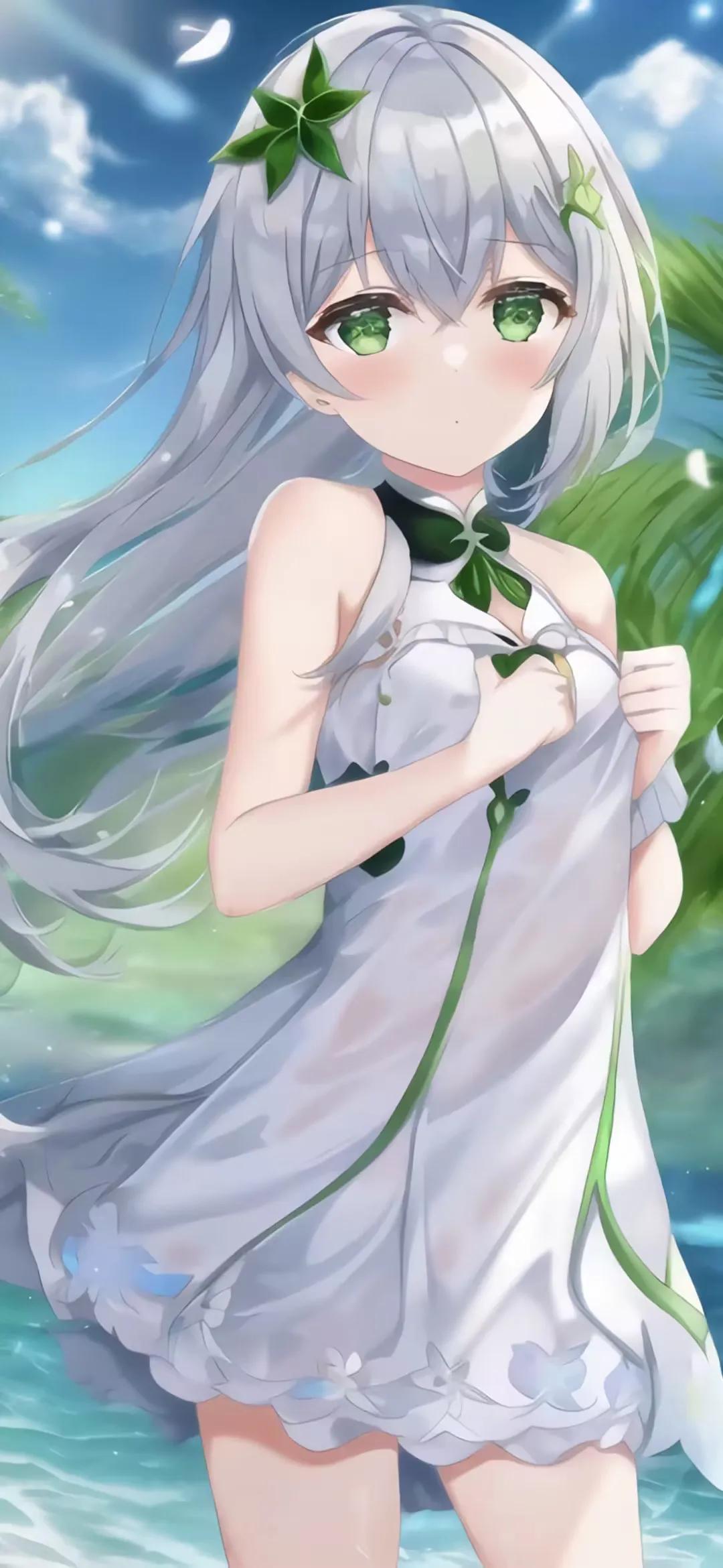 红衣佳人动漫壁纸,二次元壁纸之绿衣佳人