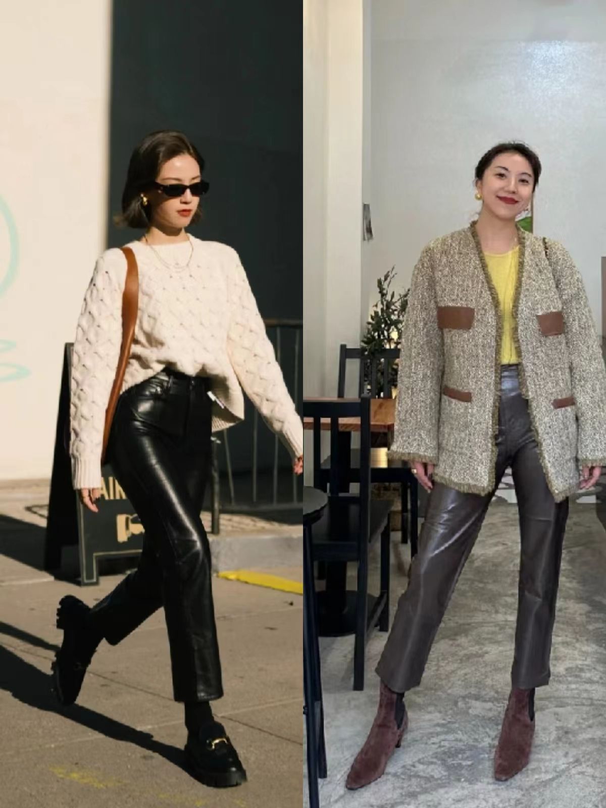 流行皮裤怎么穿修身显瘦,皮裤怎么穿好看又显身材