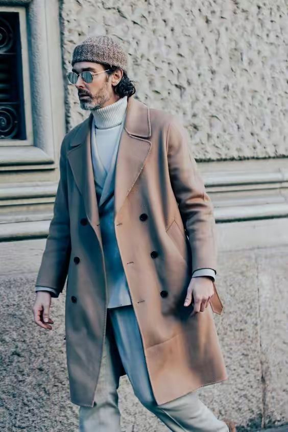 西装大衣穿搭高级感男人,穿休闲西装很有气质的男人