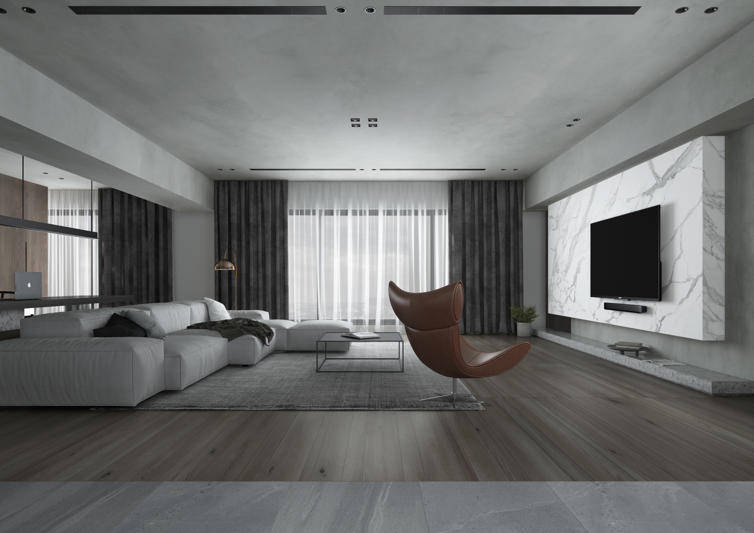 禅意侘寂风豪宅,侘寂挑空别墅