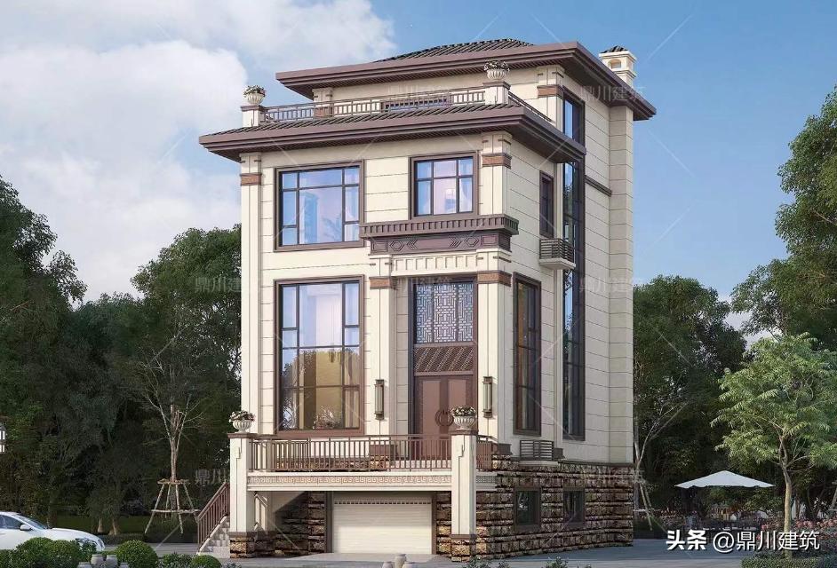 8套气质型新中式别墅,小户型现代风别墅实景房