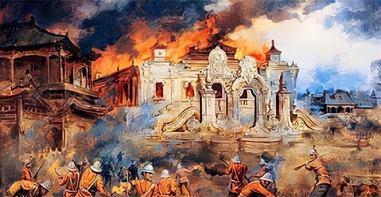 英国拍卖圆明园图片,圆明园烧毁前照片在英国拍卖