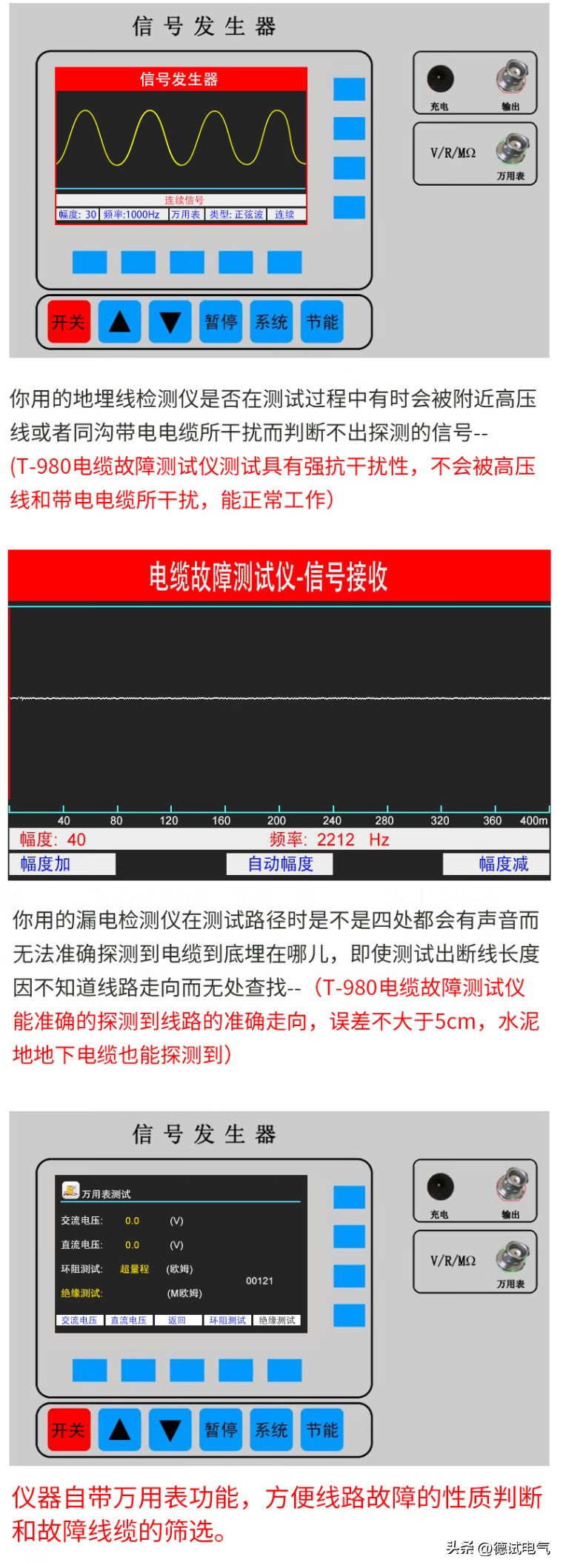 t980铠装电缆故障测试仪,t980电缆检测仪检修视频