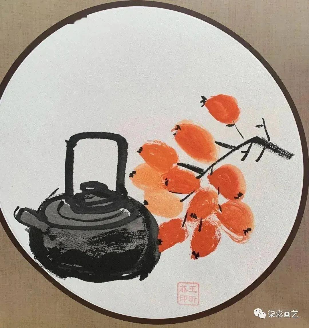 国画考级1-10级范画花鸟画,儿童国画入门范画步骤