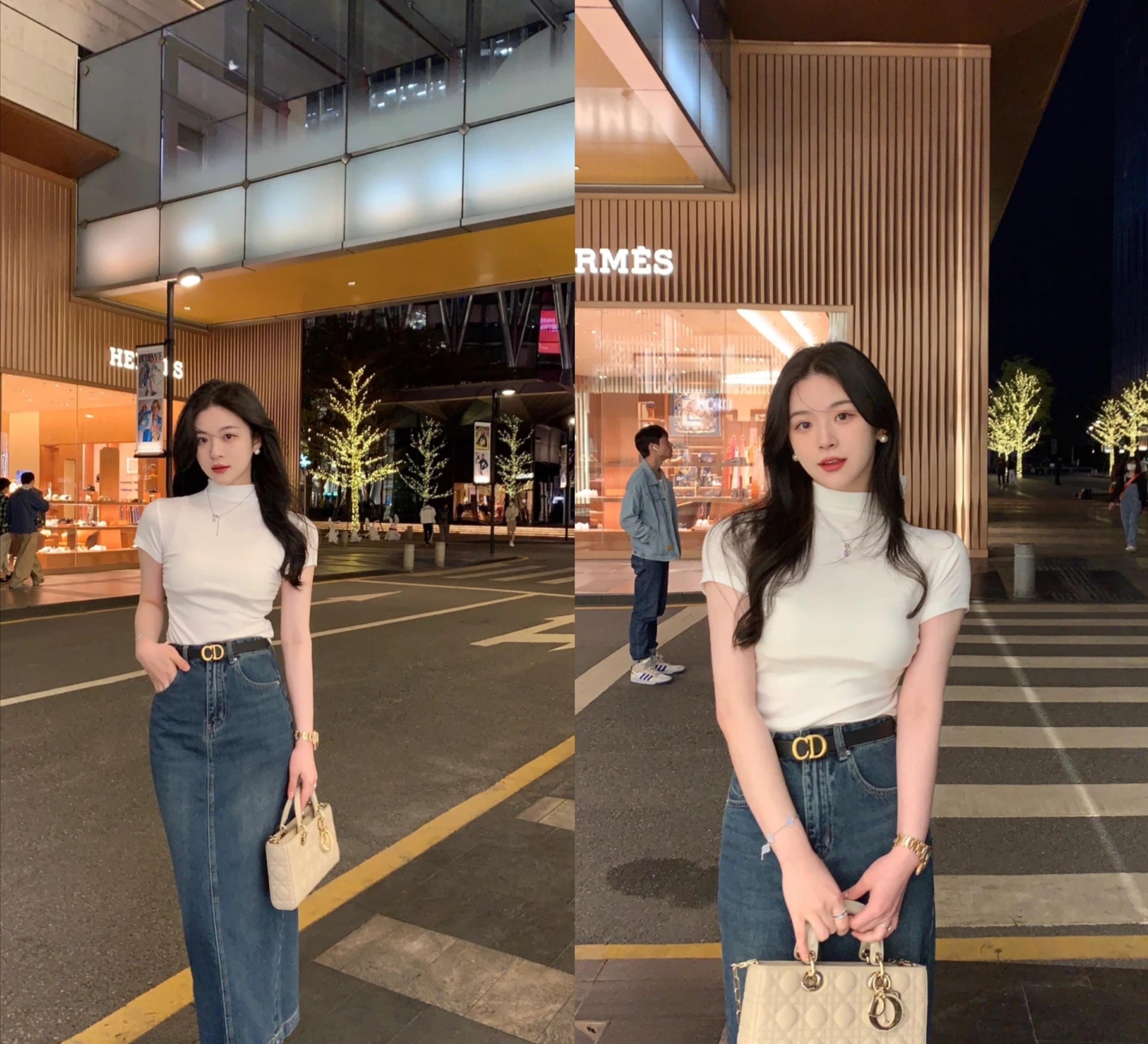 牛仔裙夏季减龄,夏季穿搭推荐学生党短牛仔裙