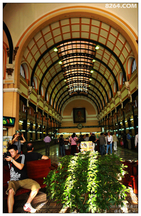 越南旅游者胡志明,胡志明市百年邮局