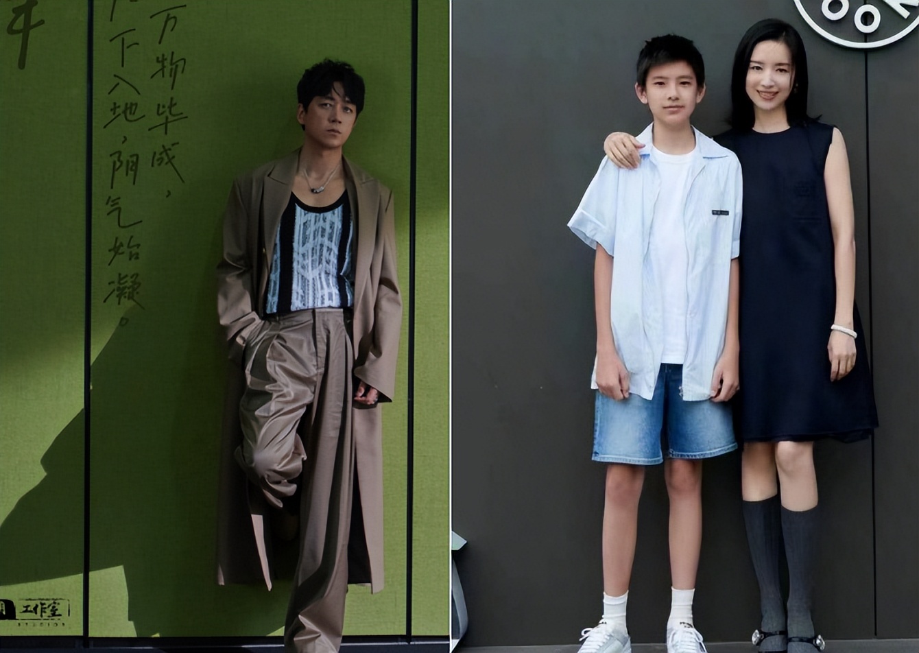 董洁儿子12岁身高,董洁13岁儿子近照曝光