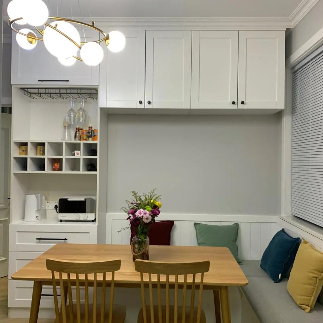 小户型餐厅卡座设计30款,小户型3平米卡座餐厅