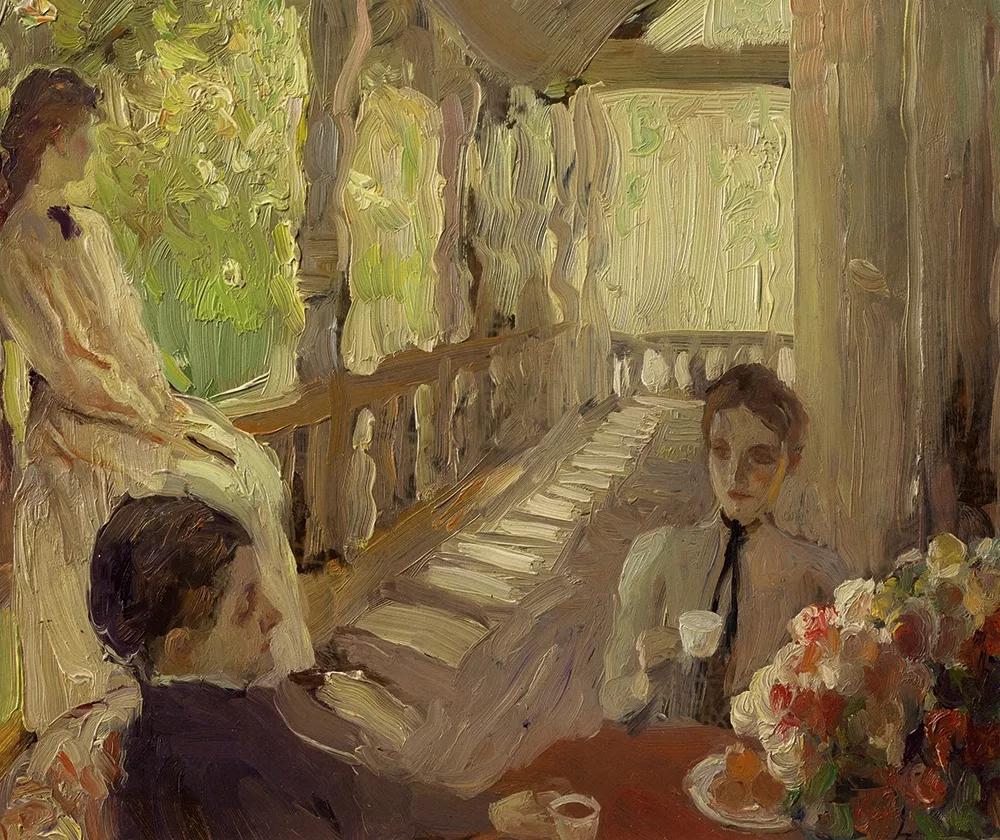 何多苓俄罗斯写生油画,何多苓油画2007