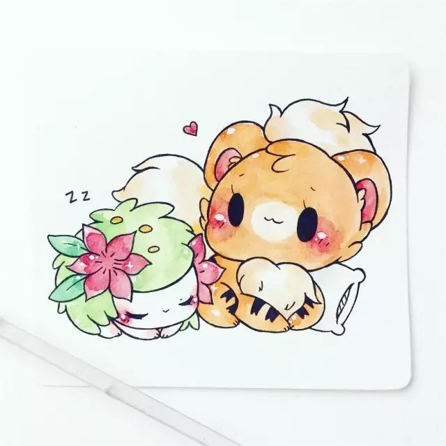 纸胶带做的小清新插画幼儿,胶带插画